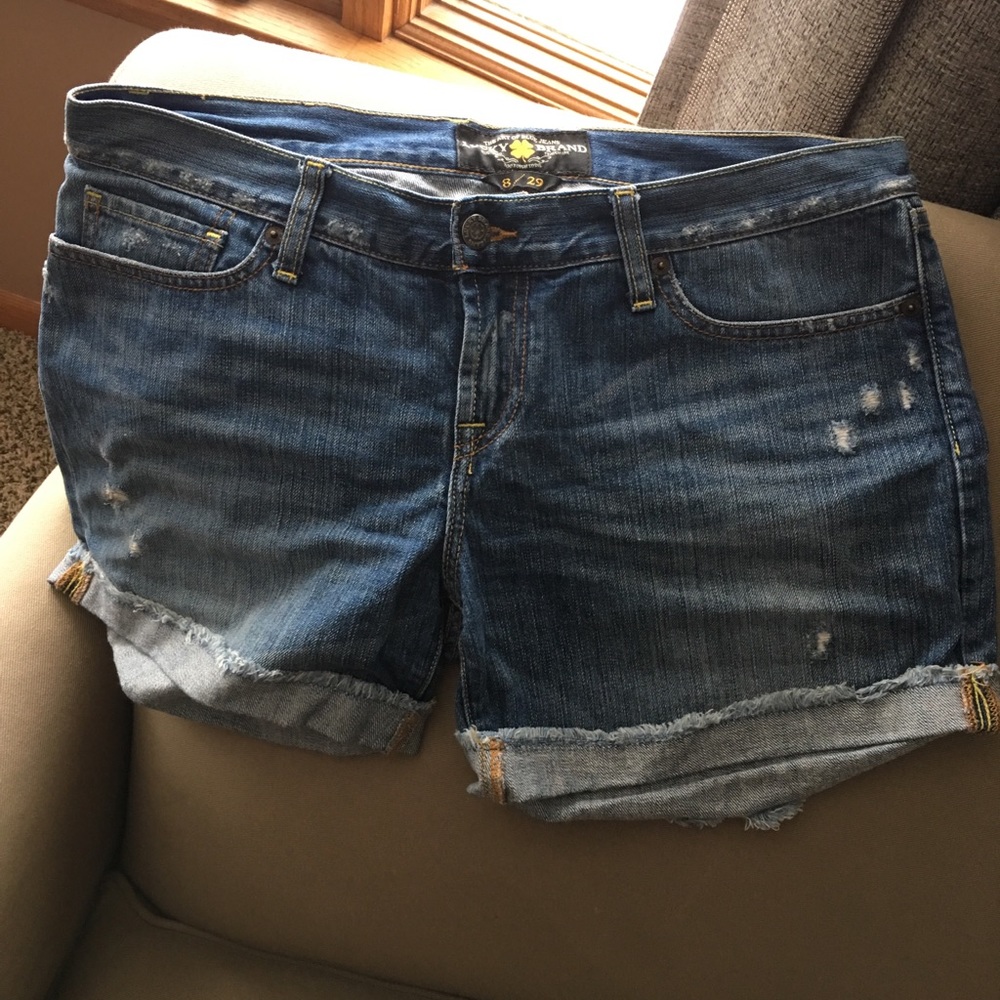 Luck brand cutoff denim shorts